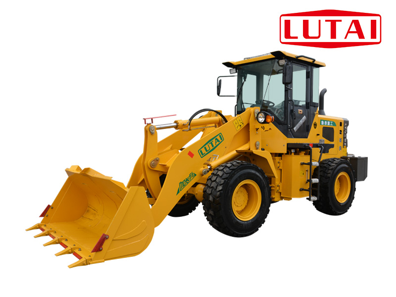 What is the reason for the heavy steering of the small loader?